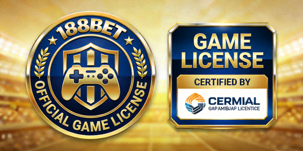 188BET의 공식 게임 라이선스 배지 및 인증 마크